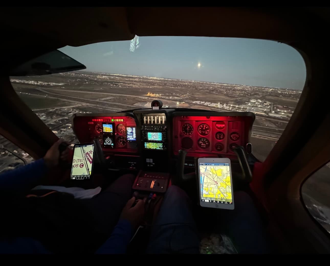Flight instruction session at Exceptional Flights