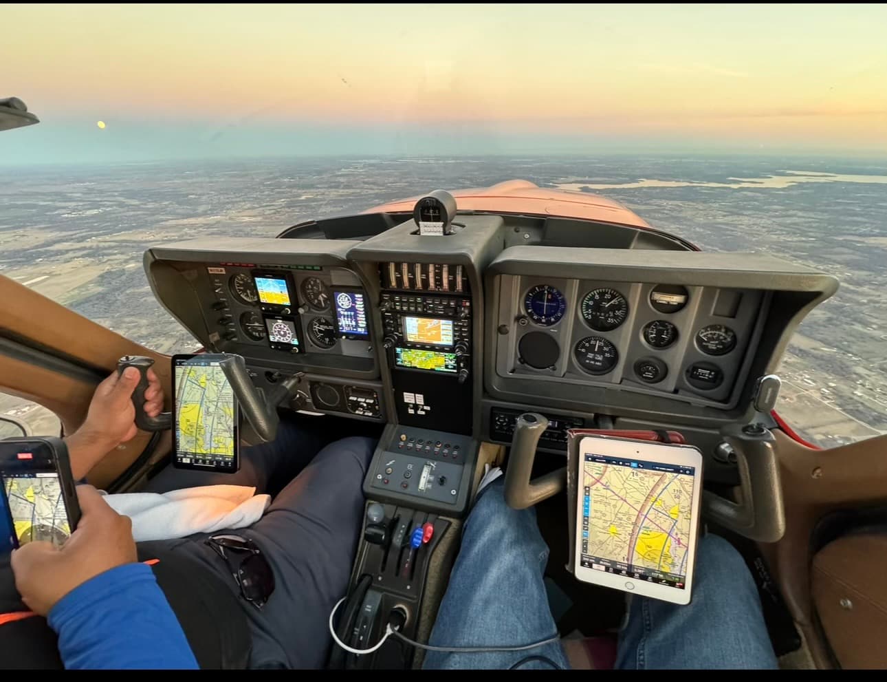 Flight instruction session at Exceptional Flights