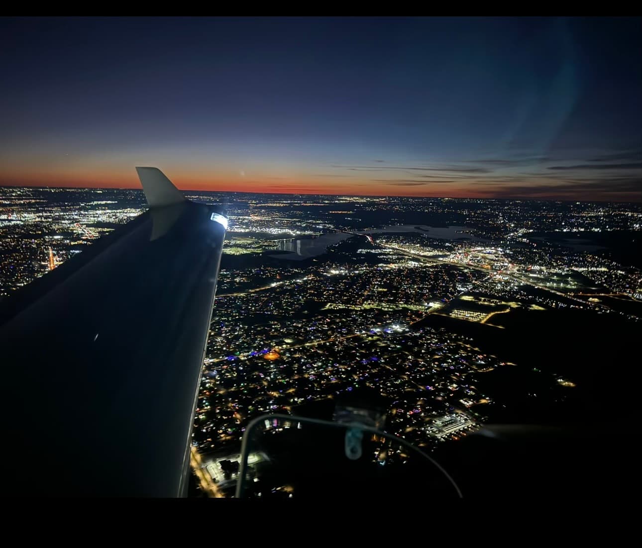 Aerial sightseeing tour over the DFW area
