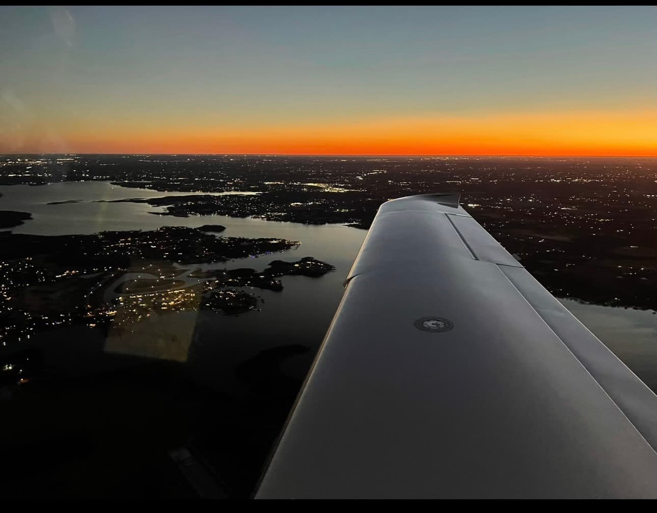 Aerial sightseeing tour over the DFW area